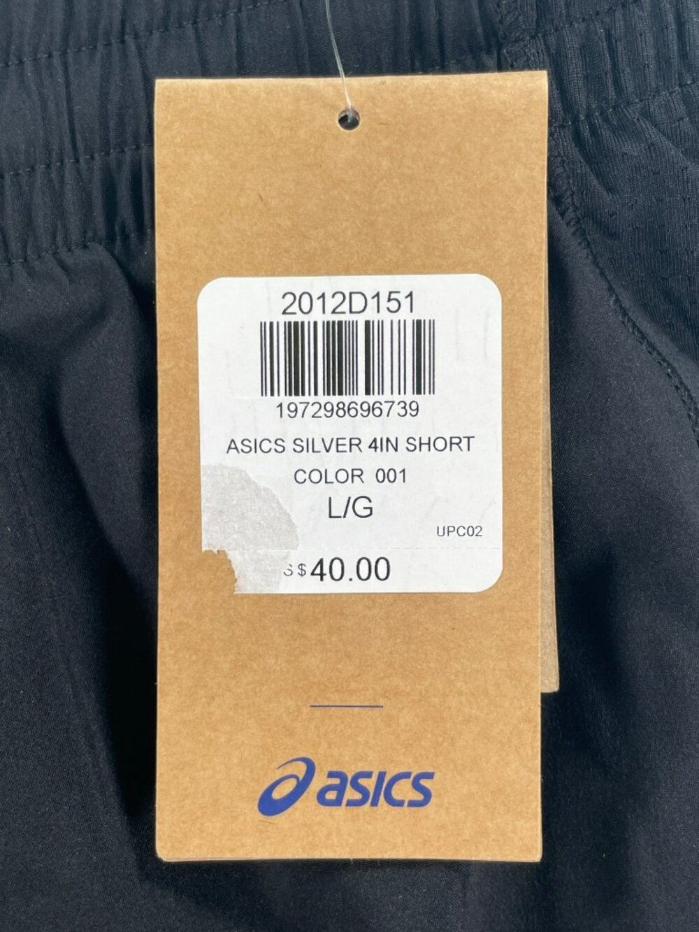 Asics Silver 4-Inch Running Shorts Black Athletic Breathable Women's Size L NEW - Picture 4 of 6